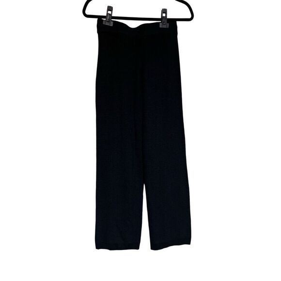 Free People Beach Pants Womens Size Small Black Malibu Surf Knit Drawstring - Picture 1 of 10